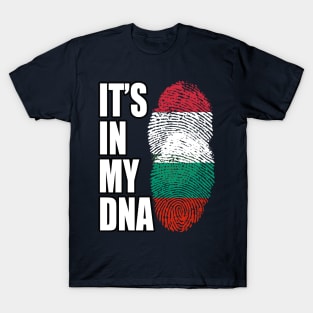 Hungarian And Bulgarian Mix Heritage DNA Flag T-Shirt